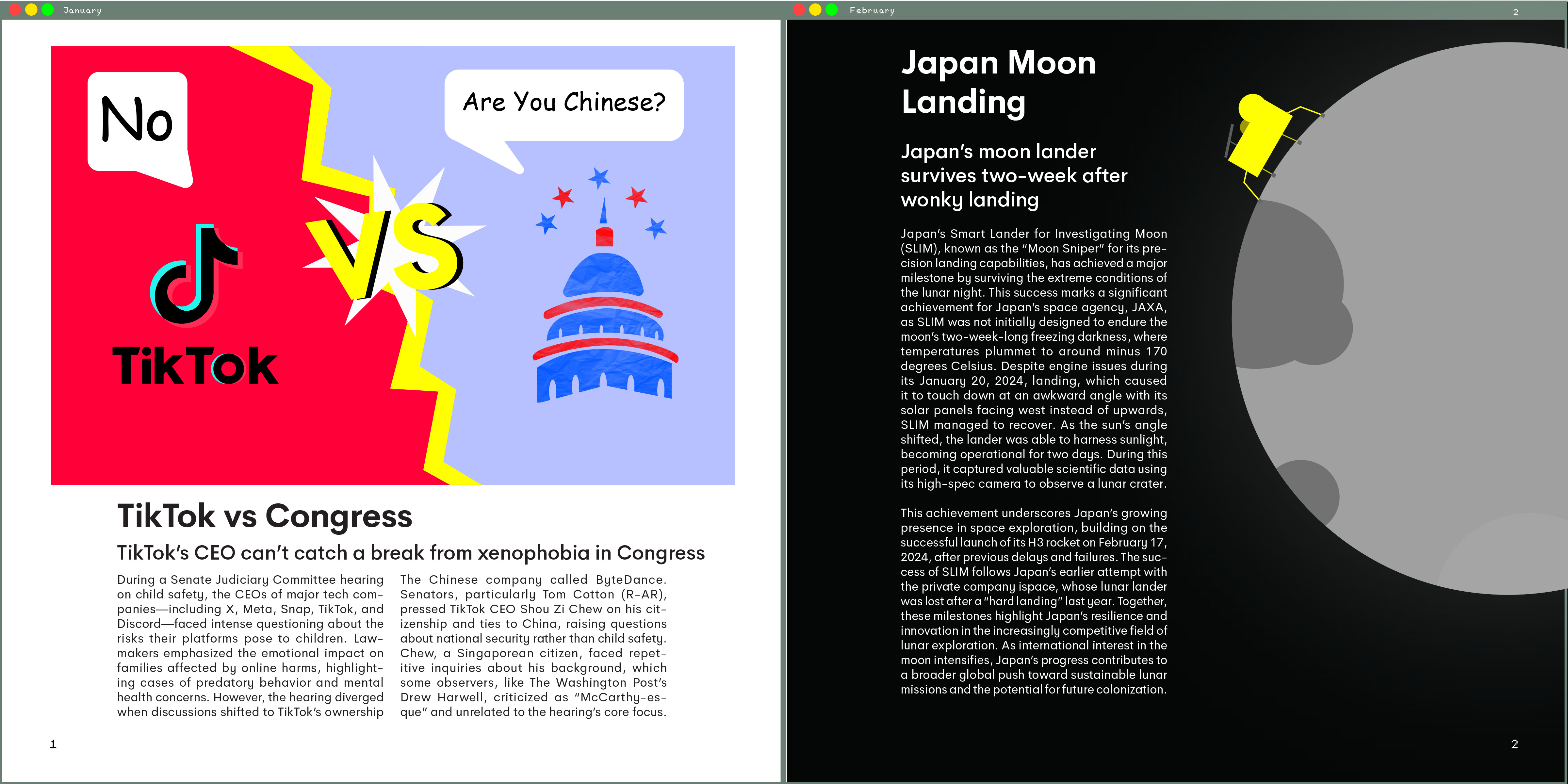 Critique Magazine Inside Pages