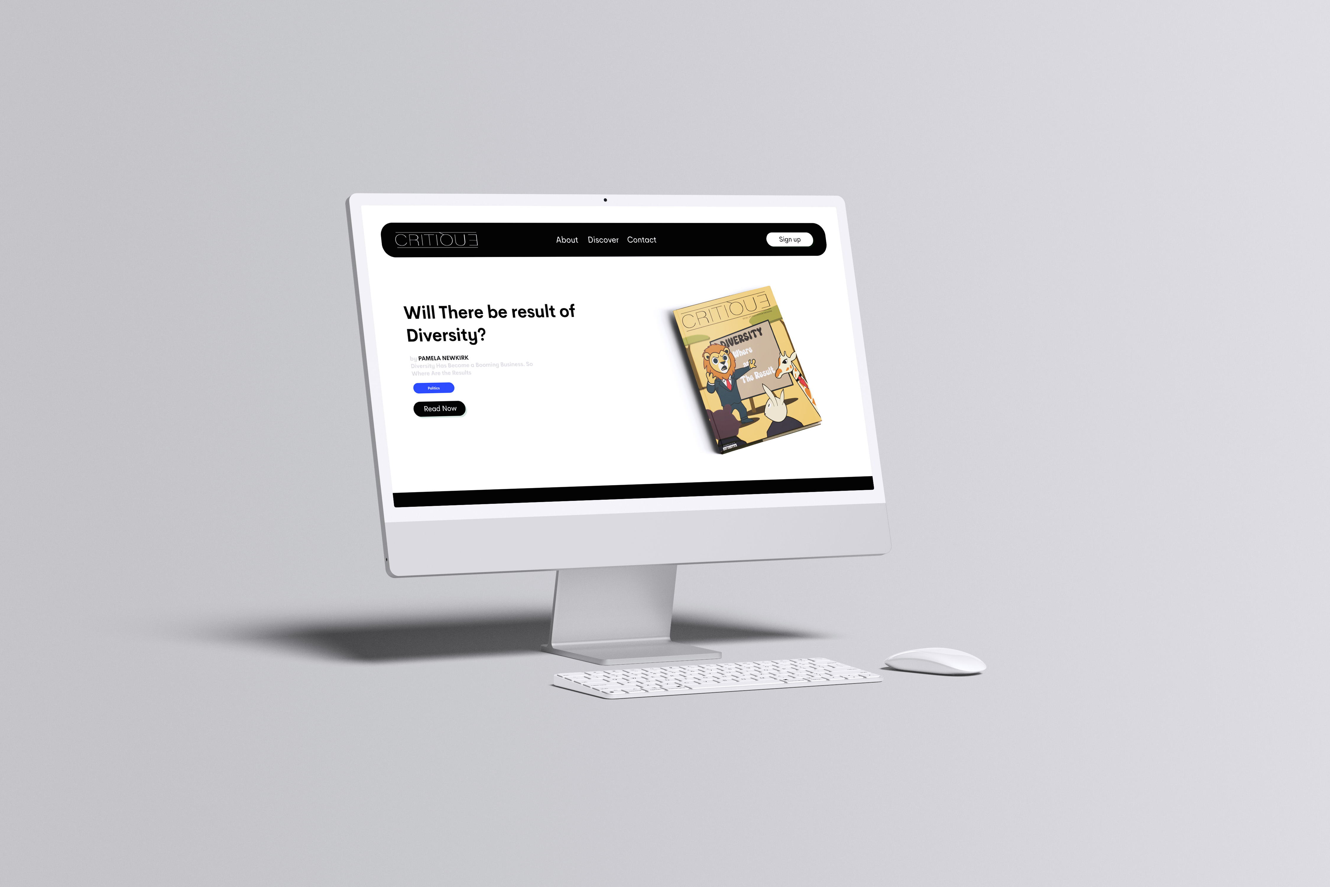 Critique Magazine Website